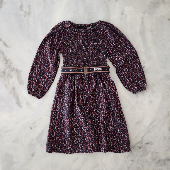 Nono Rouched Dress With Belt Sz 3-4 - Picture 1 of 5